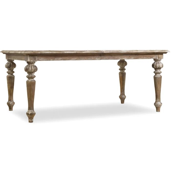 Chatelet Rectangle Leg Dining Table – Caramel Froth Veneers