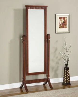 Cheval Mirror – Contemporary “Merlot” – Powell Furniture – 383-773
