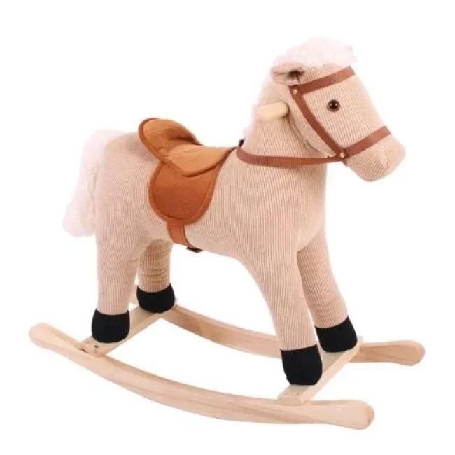 Childrens Cord Rocking Horse