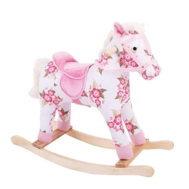 Childrens Floral Rocking Horse