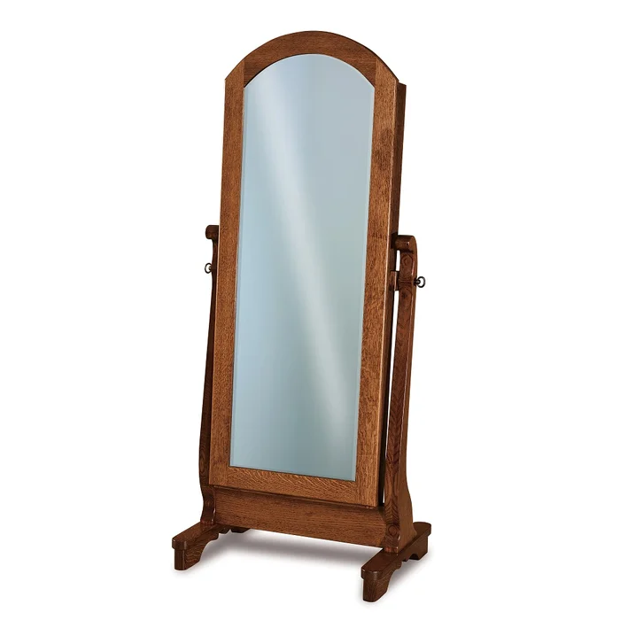 Chippewa Sleigh Cheval Mirror with Jewelry Storage Option