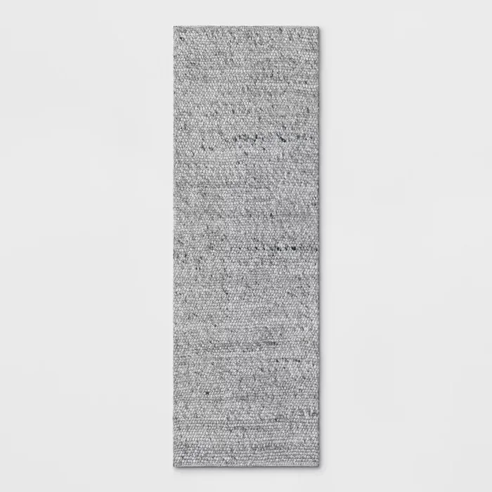Chunky Knit Wool Woven Rug – 2’3″x7′