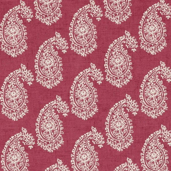 CLARKE AND CLARKE F0623/04.CAC.0 HARRIET RASPBERRY Fabric