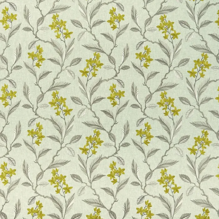 CLARKE AND CLARKE F1008/01.CAC.0 MELROSE CHARTREUSE Fabric