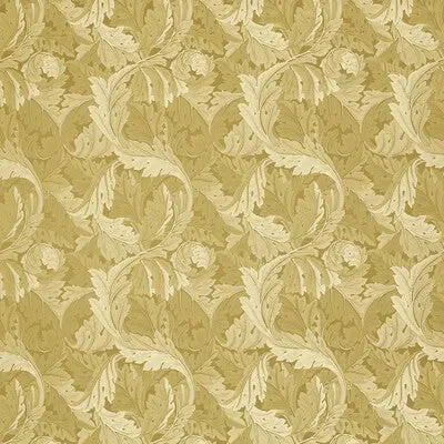 CLARKE AND CLARKE F1740/02.CAC.0 ACANTHUS JACQUARD GOLD Fabric