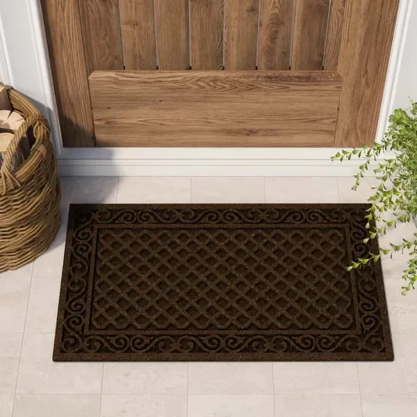 Clymer Iron Lattice Outdoor Door Mat rectangle 1’6″X2’6″