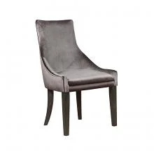 Coaster 121714 Set of 2 Darby home co brazeal grey velvet fabric charcoal finish wood legs dining chairs **clearance**