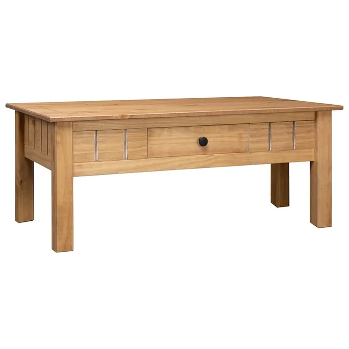 Coffee Table 100X60X45 Cm Solid Pine Wood Panama Range