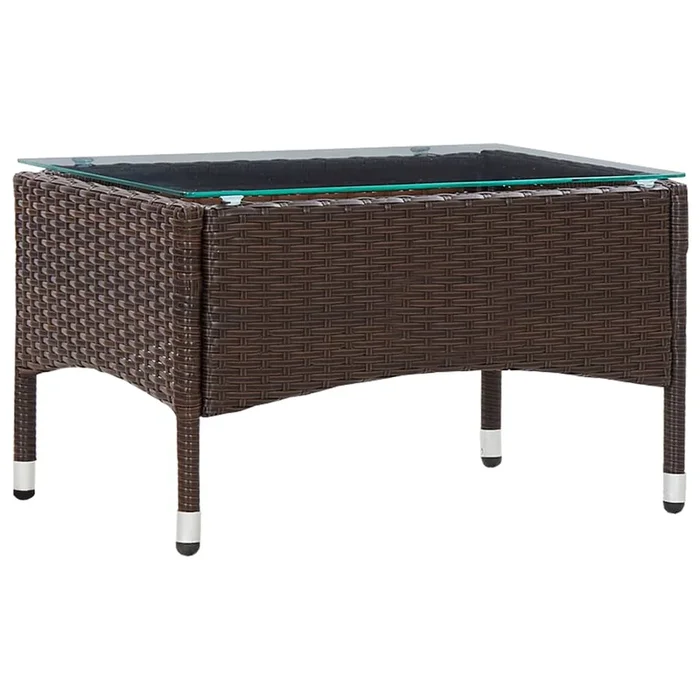 Coffee Table 60X40X36 Cm Poly Rattan