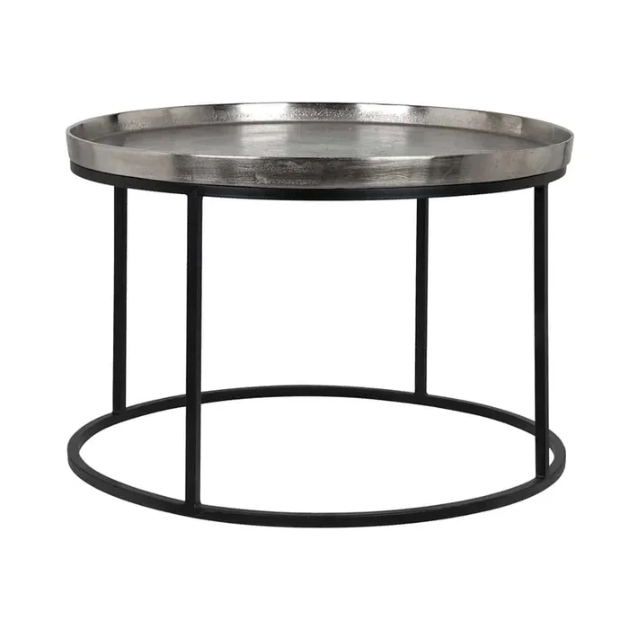 Coffee table Lyam 70Ø (Silver)- Richmond Interiors – Please message to discuss pricing & availability before purchase