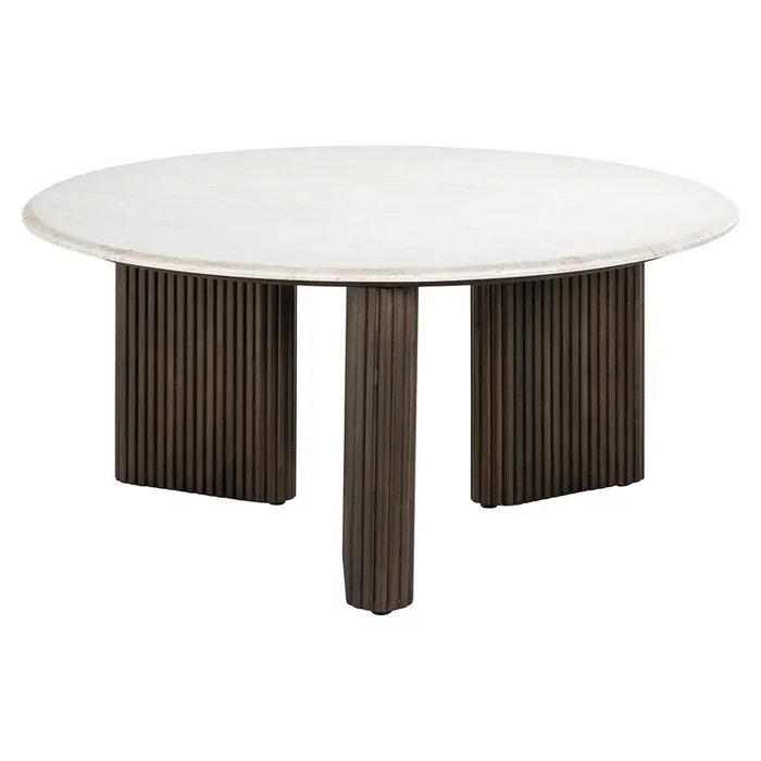 Coffee table Mayfield 90Ø (White)- Richmond Interiors – Please message to discuss pricing & availability before purchase
