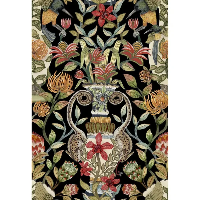 COLE & SON 119/10044.CS.0 PROTEA GARDEN OLV&RG/BLCK Wallpaper