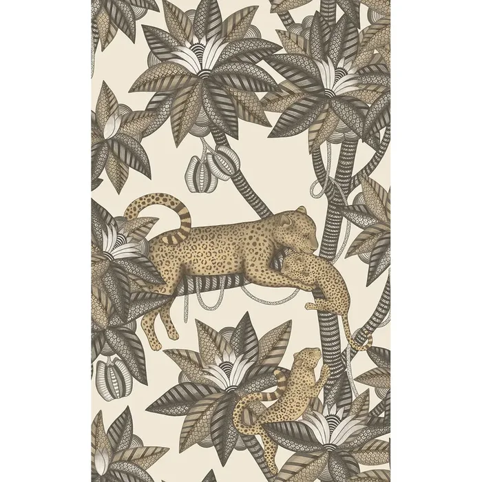 COLE & SON 119/3013.CS.0 SATARA SOOT&METGLD/LINEN Wallpaper