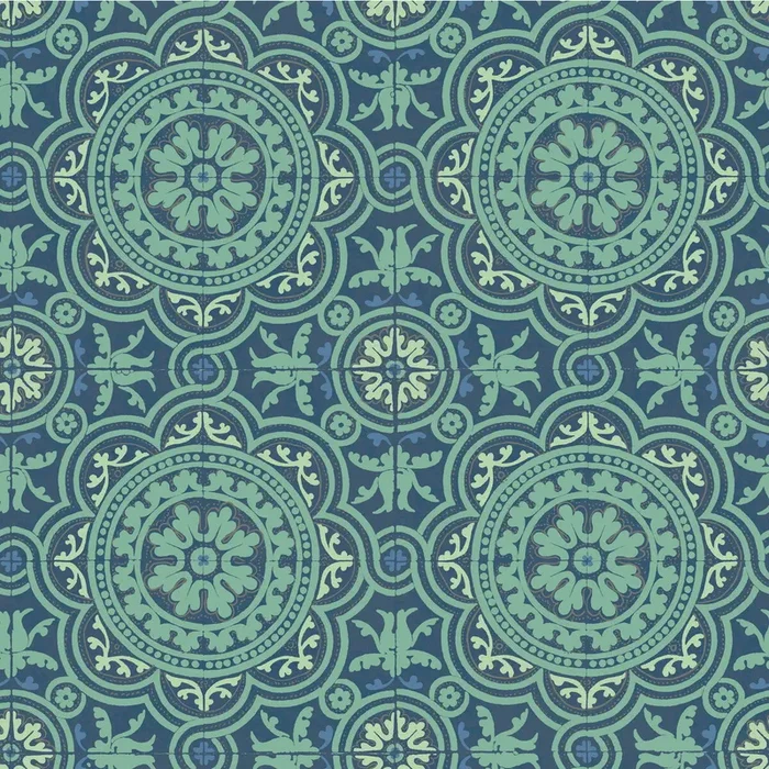 COLE & SON 94/8043.CS.0 PICCADILLY TEAL AND GOLD Wallpaper