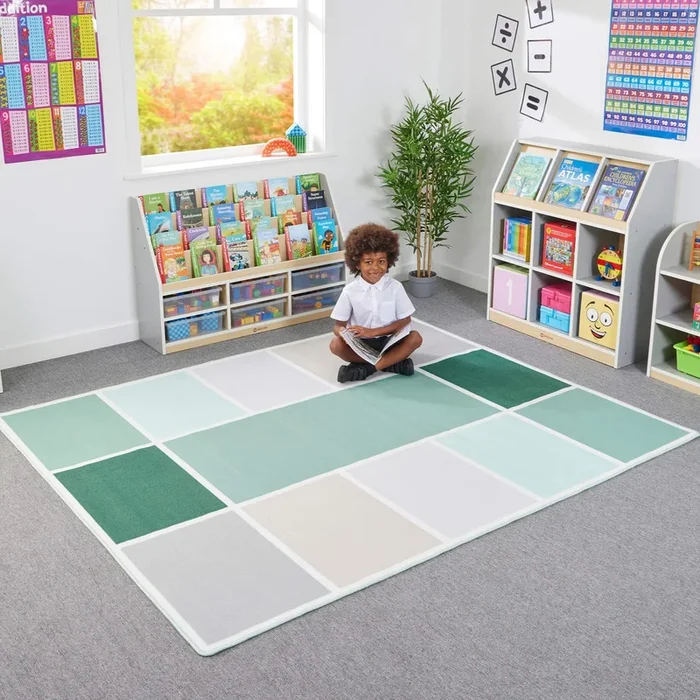 Colour Block Scandi Rug 2400 x 2000mm