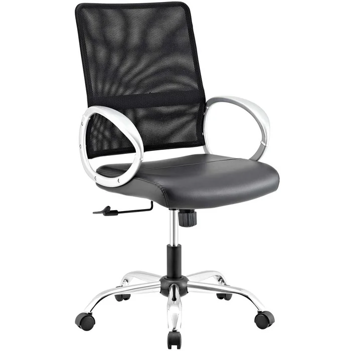 Command Mesh and Vinyl Office Chair, Fabric, Black 13801