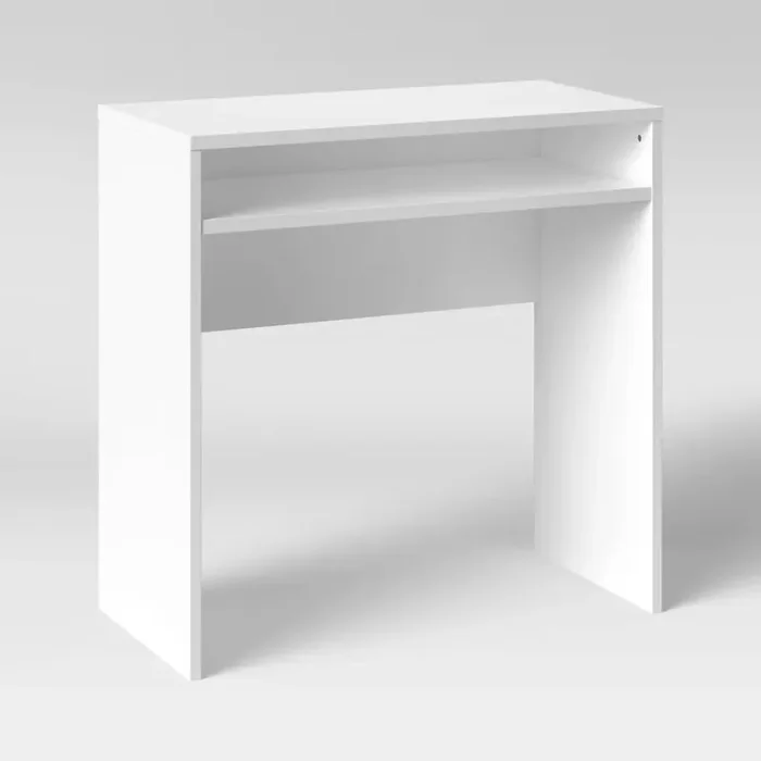 Compact Dorm Desk White