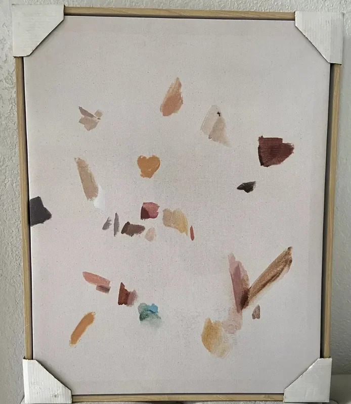 Confetti Wishes Framed Regular Canvas