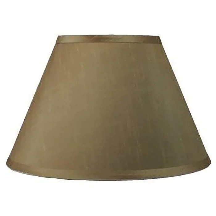 Conical Lamp Shade,Faux Silk – Taupe