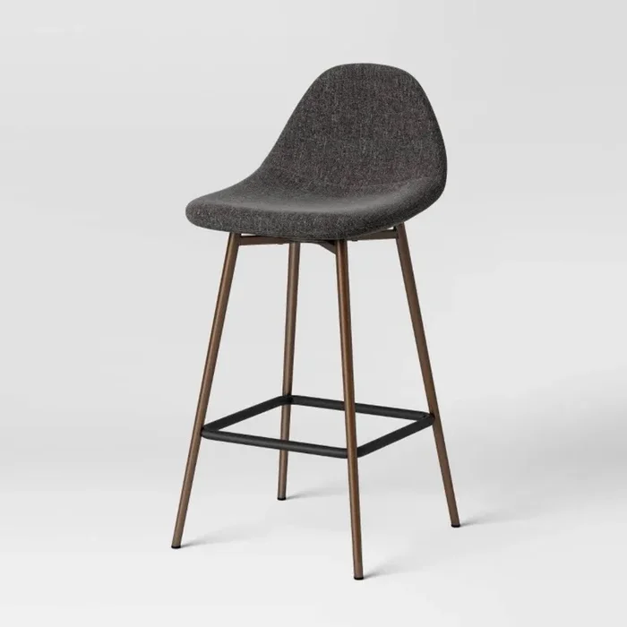 Copley Upholstered Counter Stool Dark Gray