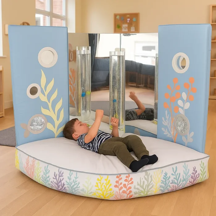 Coral Reef Bubble Tube Corner Sensory Bean Bag Set