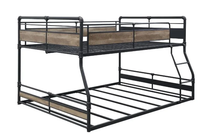 Cordelia – Bunk Bed – Antique Oak, Sandy Black & Dark Bronze Hand-Brushed Finish
