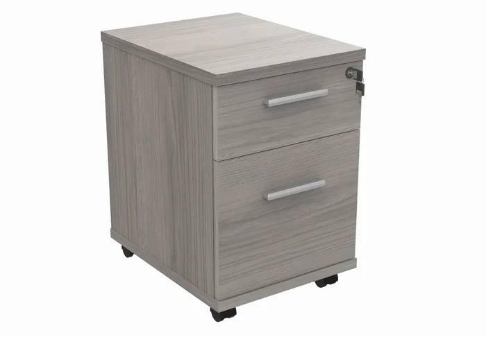 Core Mobile Under Desk Pedestal – Alaskan Grey Oak