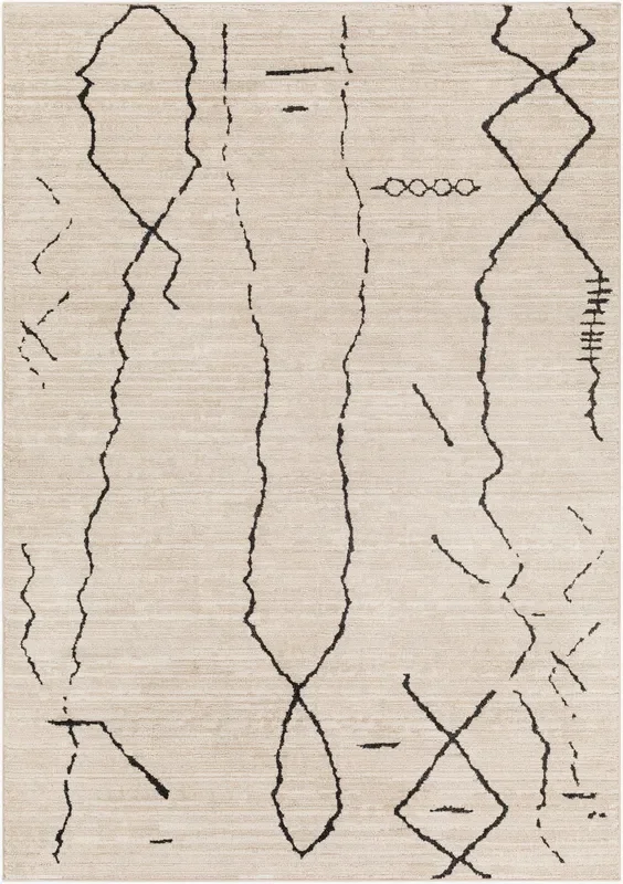 Cozy CZY-2301 5′ x 7′ Machine Woven Area Rug