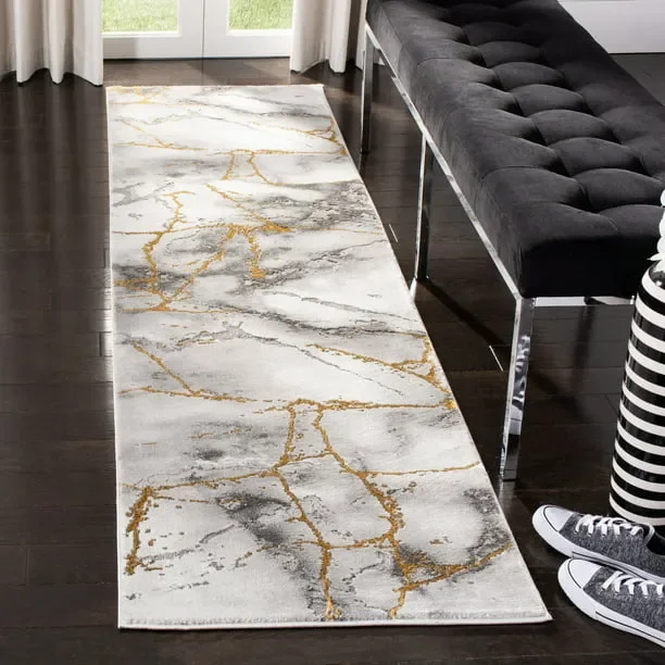 Craft Paul Abstract Marble Area Rug or Runner 2’3 x 8′