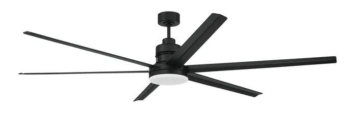 Craftmade MND72FB6 Mondo 72 Outdoor Ceiling Fan -Flat Black
