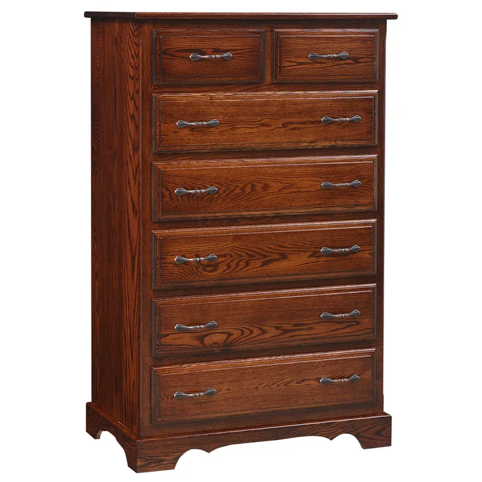 Creekside 34″ Wide All-Wood Chest of 7 Drawers