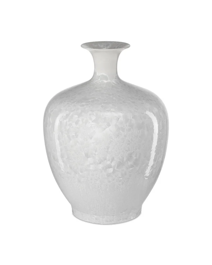Crystalline White Vase