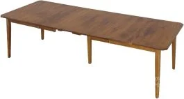 Custom Built Amish Crafted Solid Rustic Cherry Wood Spencer Extension Table in Seely Finish