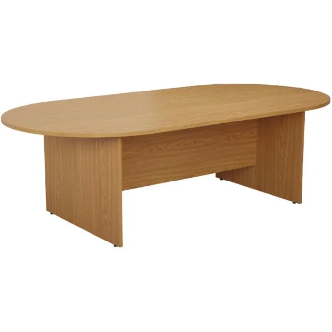D End Meeting Table – Oak