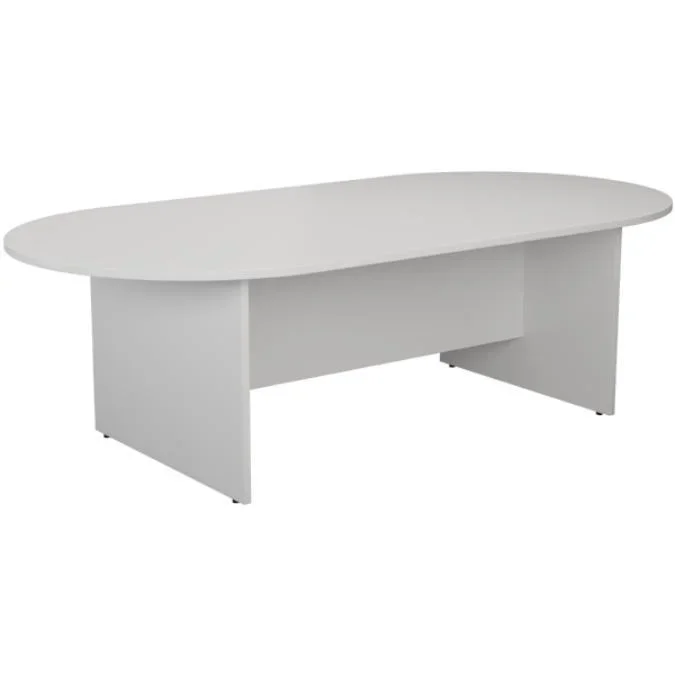 D End Meeting Table – White