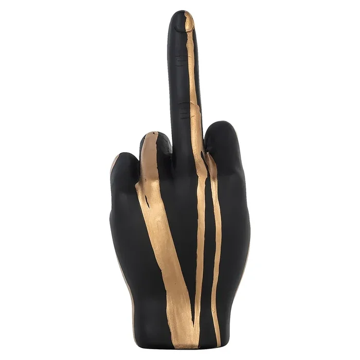 Decorative object hand digitus (Black/gold)- Richmond Interiors – Please message to discuss pricing & availability before purchase