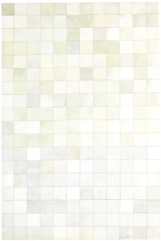 Dela 4X6 Rug Leather Cream Modern Flatweave Scandinavian Geometric