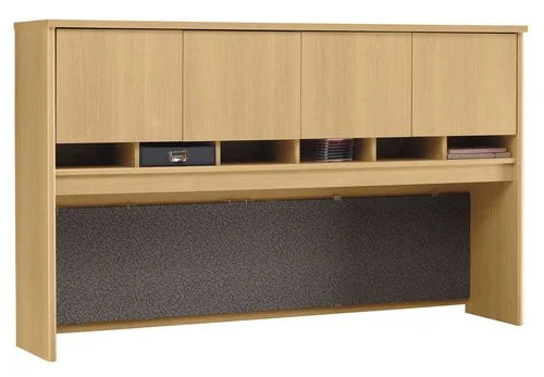 Desk Hutch 72 inch 4 Door – Series C Light Oak Collection – Bush Office Furniture – WC60377