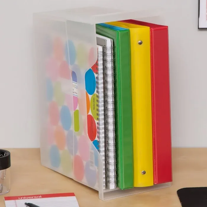 Desktop File Box, Clear – 9.81″ x 13.38″ x 5.94″ (#K1600)