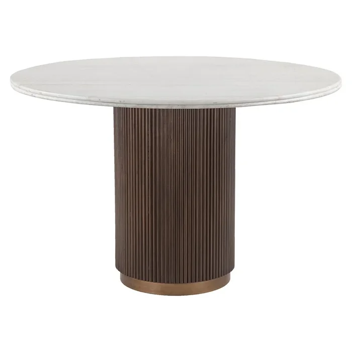 Dining table Mayfield 120Ø (Brown)- Richmond Interiors – Please message to discuss pricing & availability before purchase