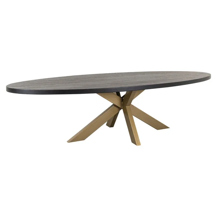 Dining table Watson 300 incl. spider leg gold (Black)- Richmond Interiors – Please message to discuss pricing & availability before purchase