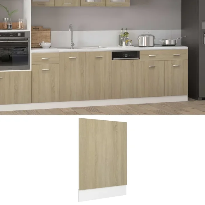 Dishwasher Panel 45X3X67 Cm Engineered Wood