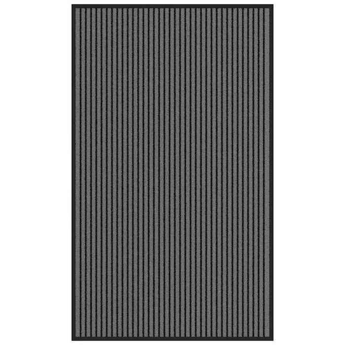Doormat Stripe Black And Grey