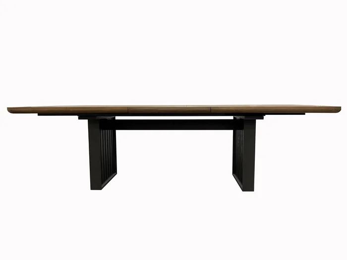 Double Pedestal Table Latte – Light Brown