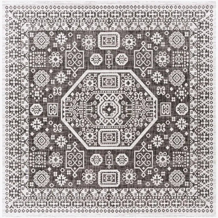 Eagean EAG-2359 6ft Square Machine Woven Indoor/Outdoor Area Rug