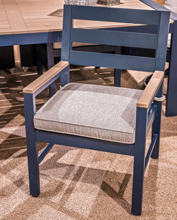 East Beach – Blue – Arm Chair With Cushion (Set of 2)