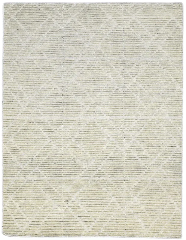 Ebba 5′ X 7′ Rug Silk Cream Modern Hand Woven Scandinavian Diamond