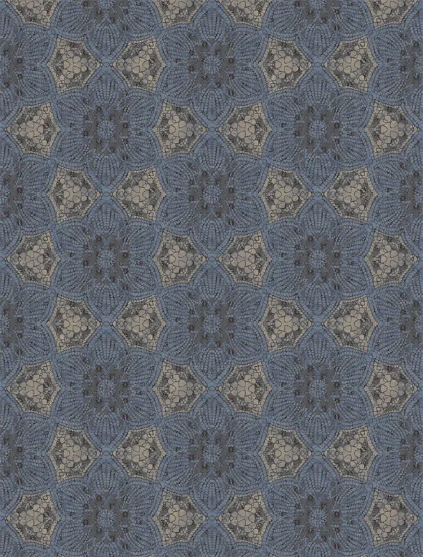 Eijffinger 376093 Indigo Boho Flower Mural