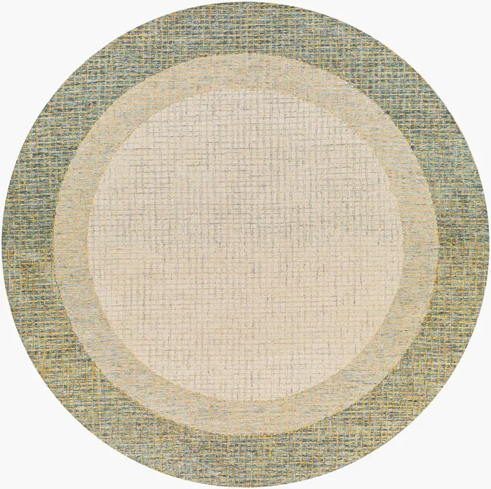 Elena EAE-2301 8ft Round Handmade Wool Area Rug