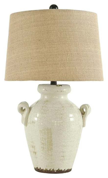 Emelda – Cream – Ceramic Table Lamp